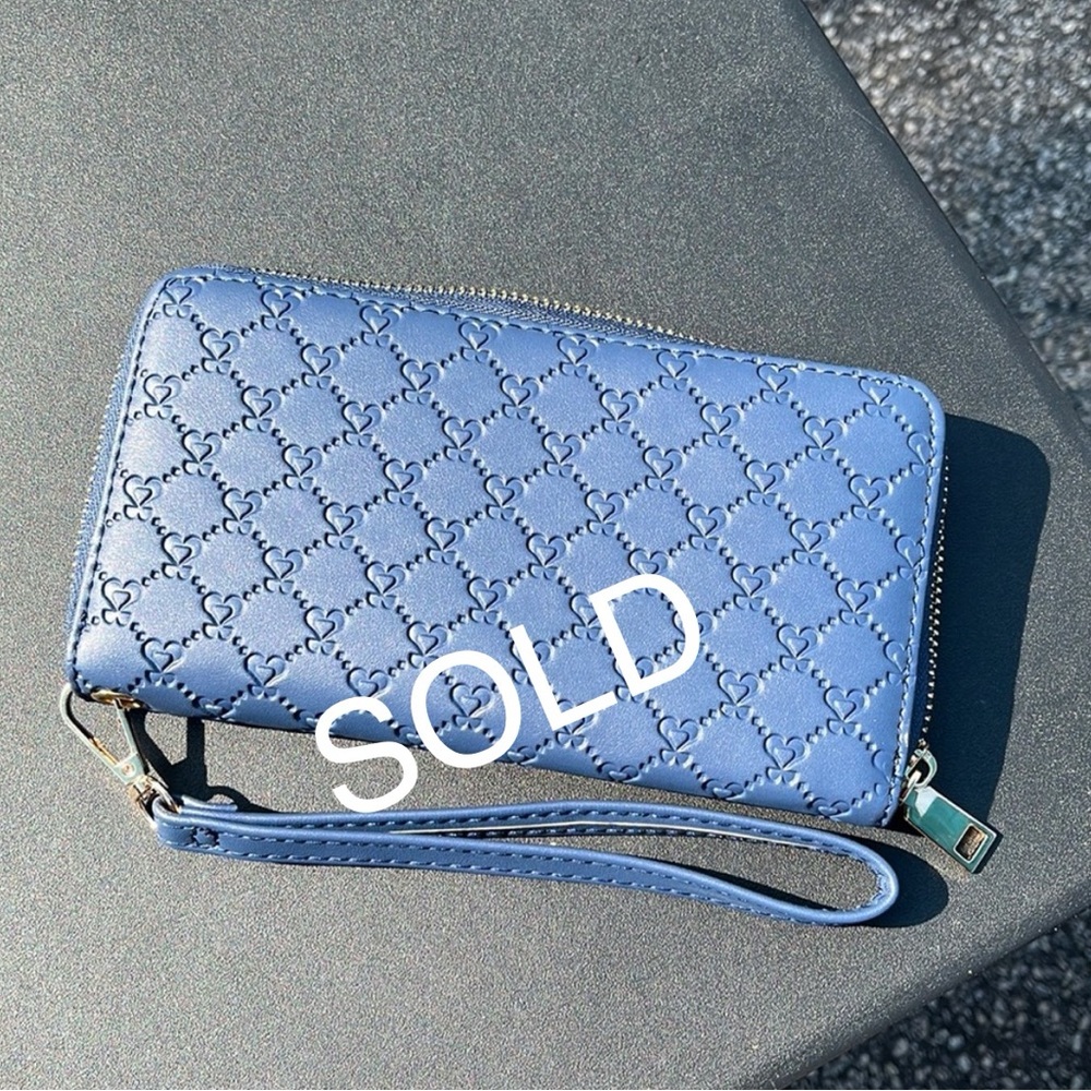 Blue Wristlet Wallet